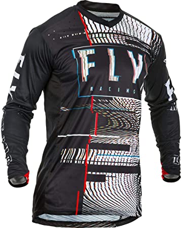 Fly Racing 2020 Lite Hydrogen Jersey - Glitch LE (XX-Large) (Black/RED/Blue)