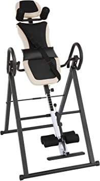 PEXMOR Inversion Table for Back Pain Relief, 330 lbs Capacity with Shoulder Holder & Adjustable Safe Belt & Headrest, Back Stretcher Machine for Home Exercise, Heavy Duty