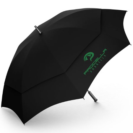 Procella Umbrella Golf Umbrella 62-Inch Large Windproof Auto Open Rain & Wind Resistant