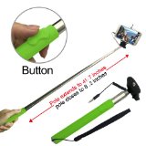 Looq System DG-L001 Third Generation Extendable Selfie Monopod for Android and iOS Smart Phones - Green