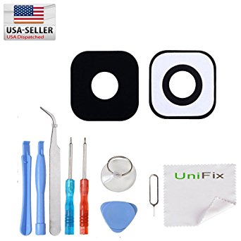 Unifix-Back Camera Lens Glass Cover Replacement Part with Adhesive for HTC One M9   Tool Kit