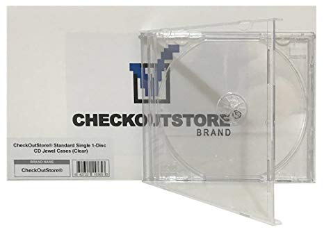 (25) CheckOutStore Standard Single 1-Disc CD Jewel Cases (Clear)