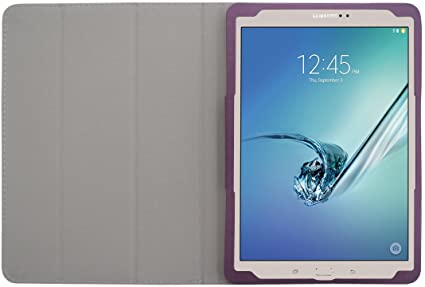iShoppingdeals - for Samsung Galaxy Tab S2 9.7" SM-T810 Folding Folio Cover Case, Plum Purple