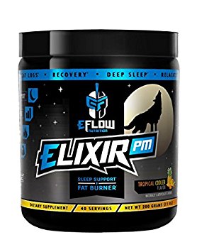 eFlow Nutrition ELIXIR PM night time fat burner thermogenic sleep aid (Tropical Cooler)