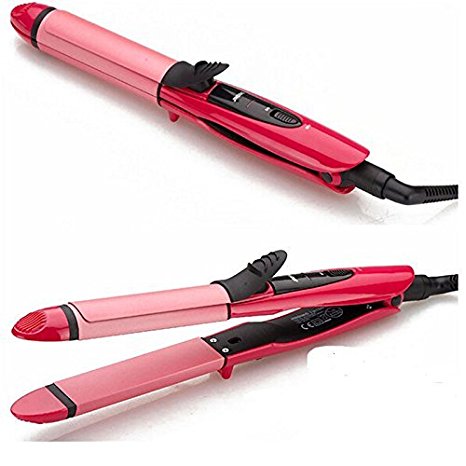 Flying bird Excellent 2 in 1 HAIR Beauty Set Curler and Straightener plus curler with ceramic plate