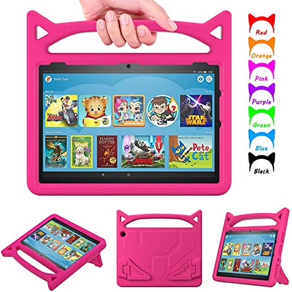 Fire HD 10 & 10 Plus Tablet Case for Kids, Amazon Fire Tablet 10 Case(Only Compatible with 11th Generation 2021 Release) - Lightweight Kid-Proof Cover with Stand for Fire HD 10
