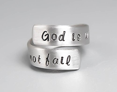 Psalm 46:5 God Is Within Her She Will Not Fail Bible Verse, Wrap Ring