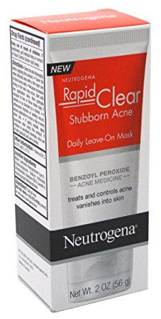 Neutrogena Rapid Clear Stubborn Acne Daily Leave-On Mask, 2 Oz (Pack of 2)