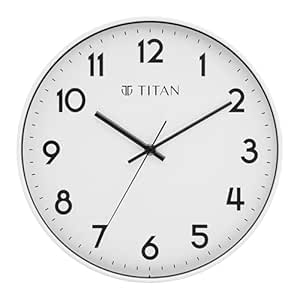 Titan Essence Classic Wall Clock - White