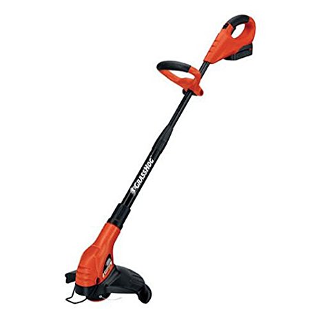 Black & Decker NST2018 GROOM 'N' EDGE 12-Inch 18-Volt Cordless Electric String Trimmer with 2 Batteries