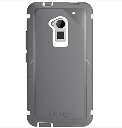 OtterBox Defender Series for HTC One Max - Retail Packaging - Gunmetal Grey/Glacier - White (Discontinued by Manufacturer)