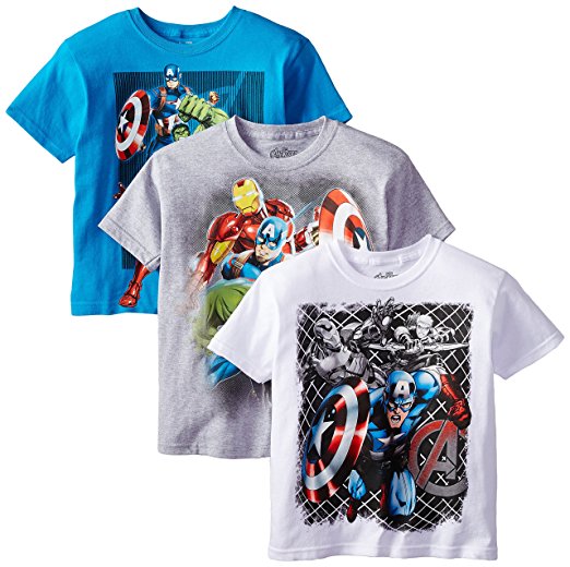 Marvel Boys' 3-Pack Avengers T-Shirt