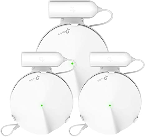 Koroao Wall Mount Holder for TP-Link Deco M9 Plus Whole Home Mesh WiFi System - No Cord Clutter and Save Space Ceiling Bracket (3-Pack)