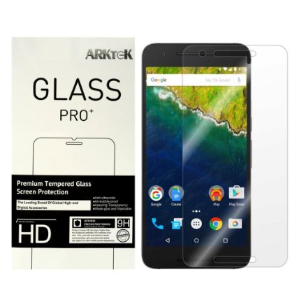 Google Nexus 6P Screen Protector, ARKTeK® 0.26mm Super Thin 2.5D Rounded Edges Tempered Glass Screen Protector for Google Nexus 6P [2-Pack]