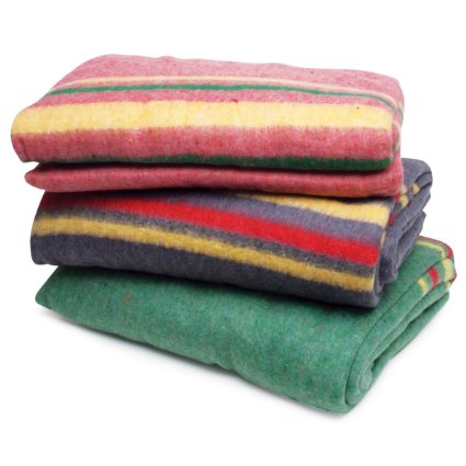 Roadpro RPAPB1 85" x 62" Assorted Colors Travel Blanket