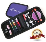 Best Mini Sewing Kit for Home Travel and Emergency  Bonus Ebook - Premium Sewing Supplies Great Gift