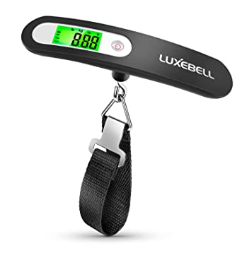 Digital Luggage Scale Gift for Traveler Suitcase Handheld Weight Scale 110lbs (Black)