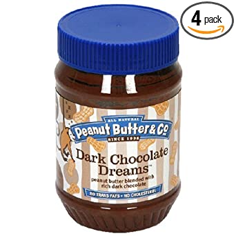 Peanut Butter & Co. Dark Chocolate Dreams, 16-Ounce Jar (Pack of 4)
