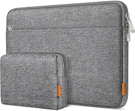 Inateck 13-13.3” Laptop Sleeve Carrying Case Compatible MacBook Pro & Air, 13.5’’ Surface Laptop with Accessory Pouch - Gray