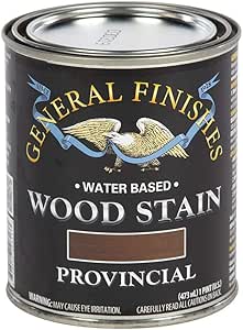 General Finishes Water Based Wood Stain, 1 Pint, Provincial