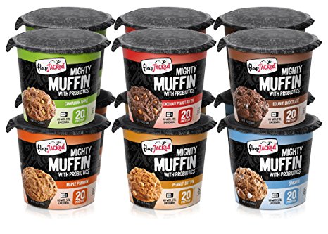 FlapJacked Gluten-Free Mighty Muffins, Variety Pack, 12 Count