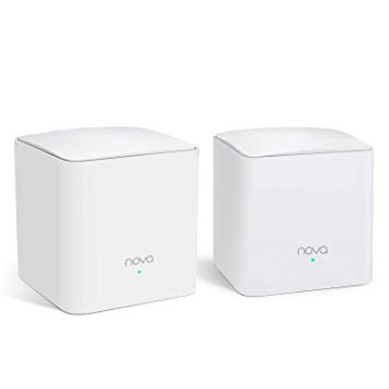 Tenda Nova MW5s-2 Whole Home Mesh Wi-Fi System; Get Rid of Wi-Fi Dead Zones; 2500sq² WiFi Coverage. Compatible with ISP speeds over 100Mbps. Pre Configured (Pack of 2)