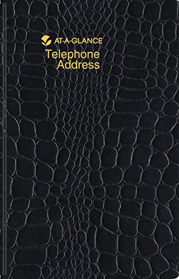 AT-A-GLANCE Large Designer Telephone/Address Book, Color May Vary (80403)
