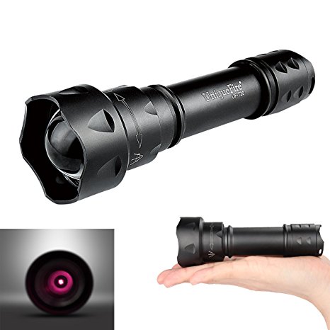 UniqueFire T38 IR 850nm Night Vision Torch 3 Mode T20 Zoomable Flashlight With Memory Function