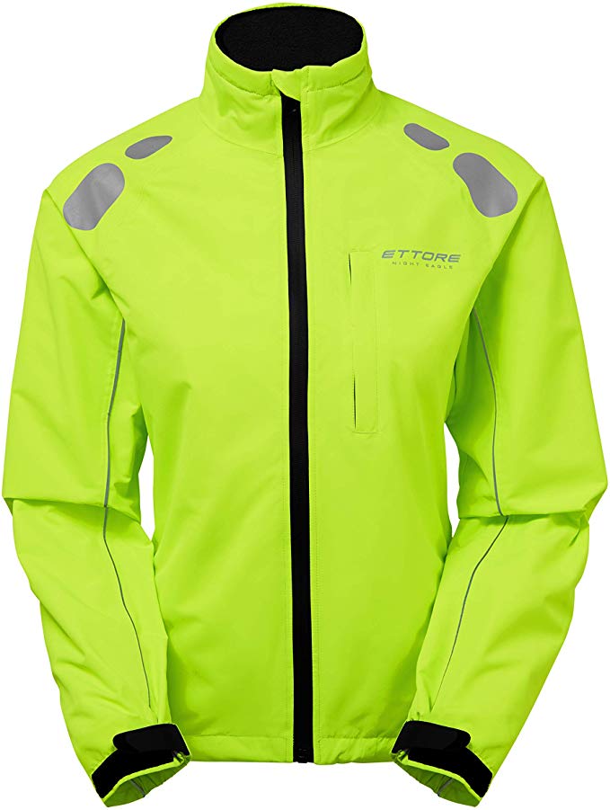 Ettore Ladies Cycling Jacket Waterproof Breathable High Visibility Yellow - Night Eagle