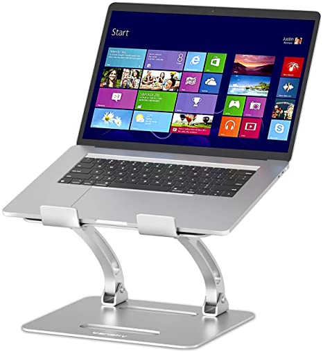 Laptop Stand, Vansky Adjustable Height Ergonomic Laptop Holder Compatible with MacBook Dell HP Acer Notebook 10-17.3" Computer Stand for Desk Bed DJ