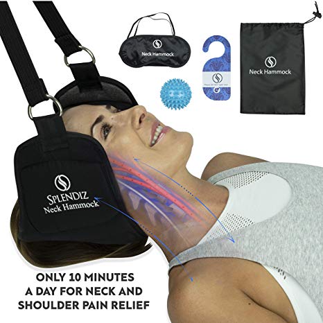 Splendiz Neck Hammock - A Portable Physical Therapy Traction Device for Relief of Neck Pain and Shoulder Pain and Increased Range of Motion