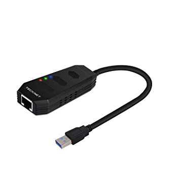 TeckNet USB 3.0 to 10/100/1000 Gigabit Ethernet LAN Wired Network Adapter, USB to RJ45, LED Indicator