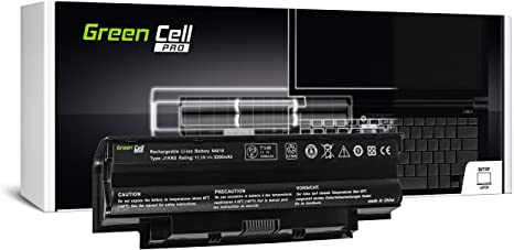 Green Cell® PRO Series Battery for Dell Inspiron P20G P20G001 P22G P22G001 P22G002 P22G003 P22G004 Q15R M5110 N5110 Vostro 1440 1445 1450 Laptop (Original Samsung SDI Cells, 5200mAh 11.1V Black)