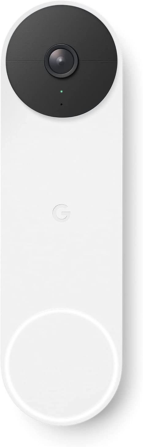 Google Nest Doorbell (Battery) - Wireless Video Doorbell - Smart WiFi Doorbell Camera, Snow