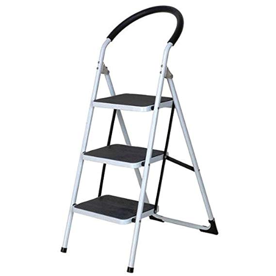 Hi-Quality Folding Step Ladder with 3 Steps - For Home Use, Offices, Shops and any other Place that Requires a Ladder