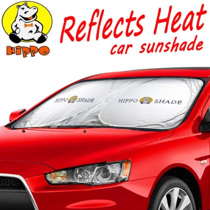 Hippo Compatible Auto Protector Car Windshield Sunshade Nylon Sun Shade With Customize Jumbo Size