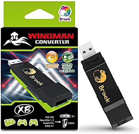 Brook Wingman XB Support PS5/ Xbox Series X/S /PS4/ PS3/ Xbox One/Xbox 360/ Xbox Elite 1/ Xbox Elite 2/ Switch Pro Controllers on Xbox Series X/S/Xbox One/Xbox 360 Consoles Adapter Turbo and Remap