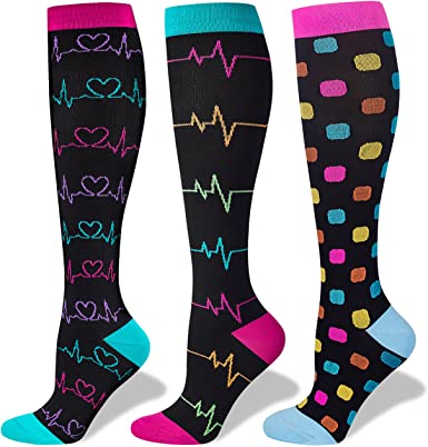 Compression Socks Women and Men, 20-30mmHg, Best for Nurses, Travel, Pregnancy