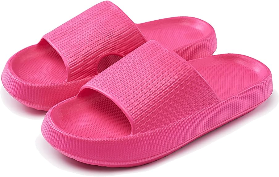 rosyclo Cloud Slippers for Women and Men, Pillow House Slippers Shower Shoes Indoor Slides Bathroom Sandals, Ultimate Comfort, Lightweight, Thick Sole, Non-Slip, Easy to Clean