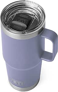 YETI Rambler 20 oz Travel Mug, Stainless Steel, Vacuum Insulated with Stronghold Lid, Cosmic Lilac