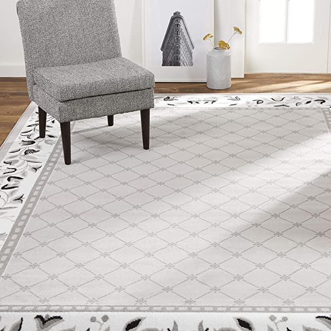 Home Dynamix Lyndhurst Sheraton Area Rug, 7'8"x10'7" Rectangle, Gray