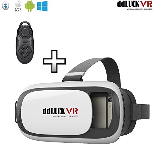 ddLUCK VR BOX II with Wireless Gamepad VR Virtual Reality 3D Glasses For 4.7 to 6 Inch Smartphones Pack of VR BOX II   Wireless Gamepad