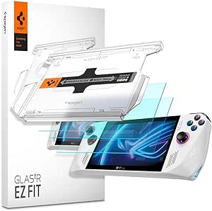 Spigen Tempered Glass Screen Protector [GlasTR EZ FIT] designed for ASUS ROG Ally, ROG Ally X 2024-2 Pack