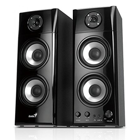 Genius SP-HF1800A - loudspeakers (Floor, Universal, Built-in, 3-way, 20 - 20000 Hz, Black)