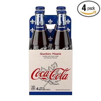 Coca-Cola, Quebec Maple Flavoured 4x355mL 4 Pack (Imported From Canada) 48 Fl Oz