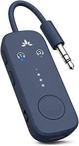 Avantree Relay - Adaptateur Avion Bluetooth 5.3 Premium, Supporte 2 AirPods ou Casques avec aptX Low Latency, Transmetteur Audio sans Fil 3,5 Mm AUX pour Voyage en Vol, TV, Gym, Tablettes