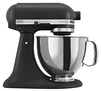 KitchenAid KSM150PSBK Artisan Series 5-Qt. Stand Mixer with Pouring Shield - Imperial Black