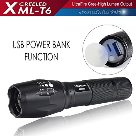 Powerful Flashlight Tactical and Bicycle Set USB Rechargeable Spotlight High Lumens Ultrafire Flashlight Led XML-T6 Led flashlight CREE Light Rechargeable Flashlight Streamlight Military Bright Torch