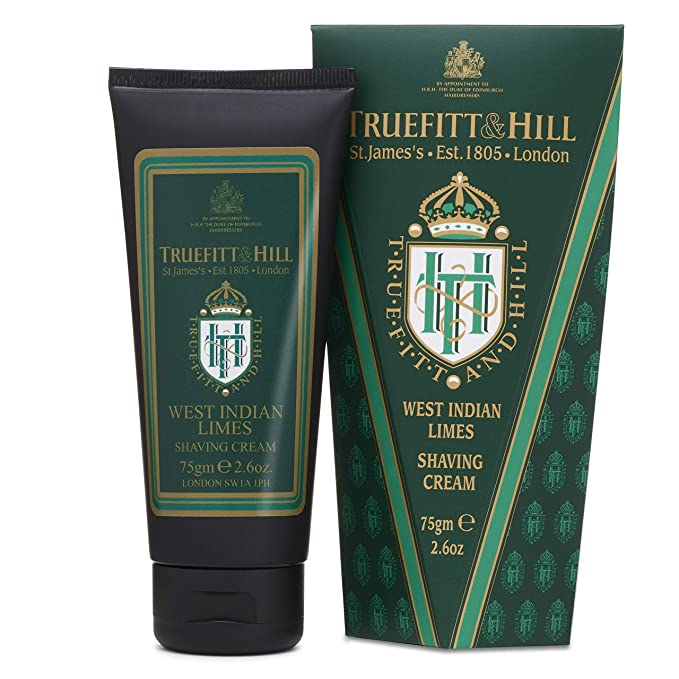 Truefitt & Hill Shave Cream Tube- West Indian Lime 2.65 Ounces