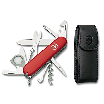 Victorinox Swiss Army Explorer with Free Pouch,Red